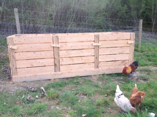 Compost bays built by Yummy Gardens Melbourne